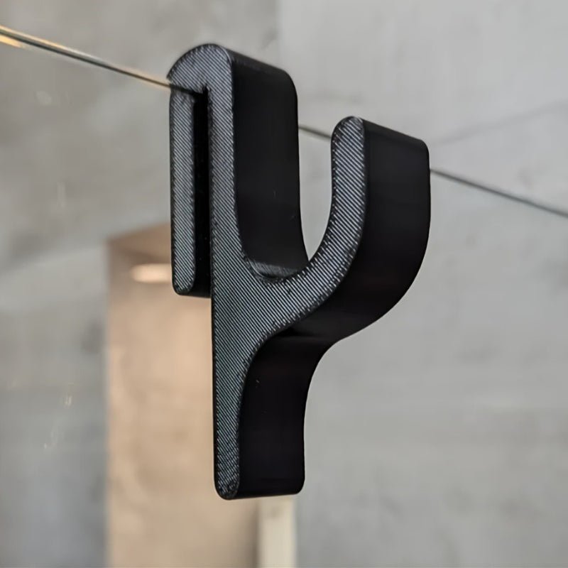 BATHVITRA – Gancho de Vidro Elegante para Duche para Organização Estilosa da Casa de Banho