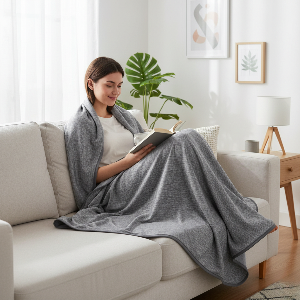 GLACILUX – Temperature-Regulating Cooling Blanket for Deep Sleep