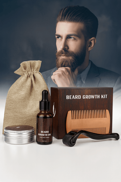 KIT BEARVITA – Ensemble complet pour la croissance et le soin de la barbe