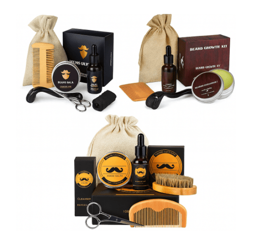 KIT BEARVITA – Ensemble complet pour la croissance et le soin de la barbe
