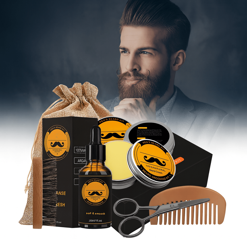 KIT BEARVITA – Ensemble complet pour la croissance et le soin de la barbe
