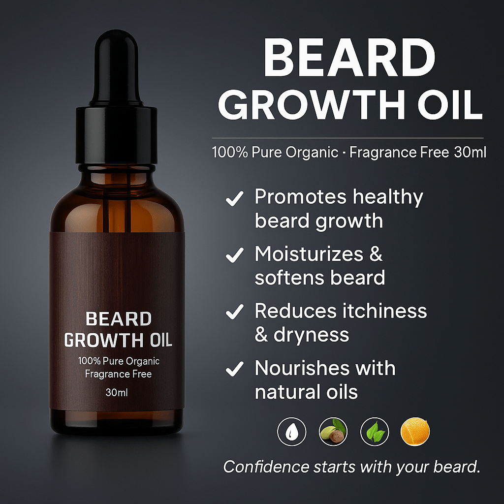 KIT BEARVITA – Ensemble complet pour la croissance et le soin de la barbe