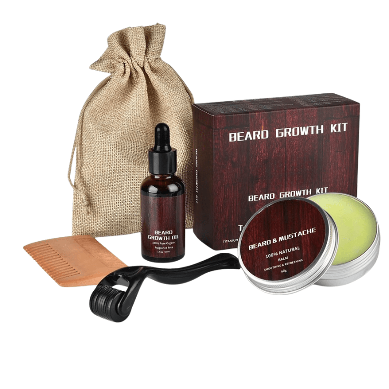 KIT BEARVITA – Ensemble complet pour la croissance et le soin de la barbe