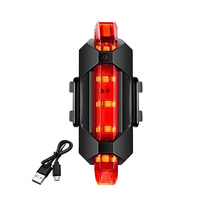 BikeBeam - Luce per bicicletta USB ricaricabile con luce posteriore per pedalate notturne sicure