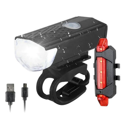 BikeBeam - Luce per bicicletta USB ricaricabile con luce posteriore per pedalate notturne sicure