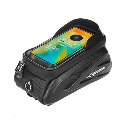 BikeGear PRO - Borsa da bici impermeabile con touchscreen e jack per cuffie