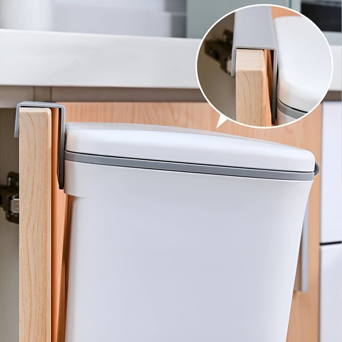 SMARTBIN – Compact Wall-Mounted Smart Lid Trash Can with Odor-Proof Dual Opening 3