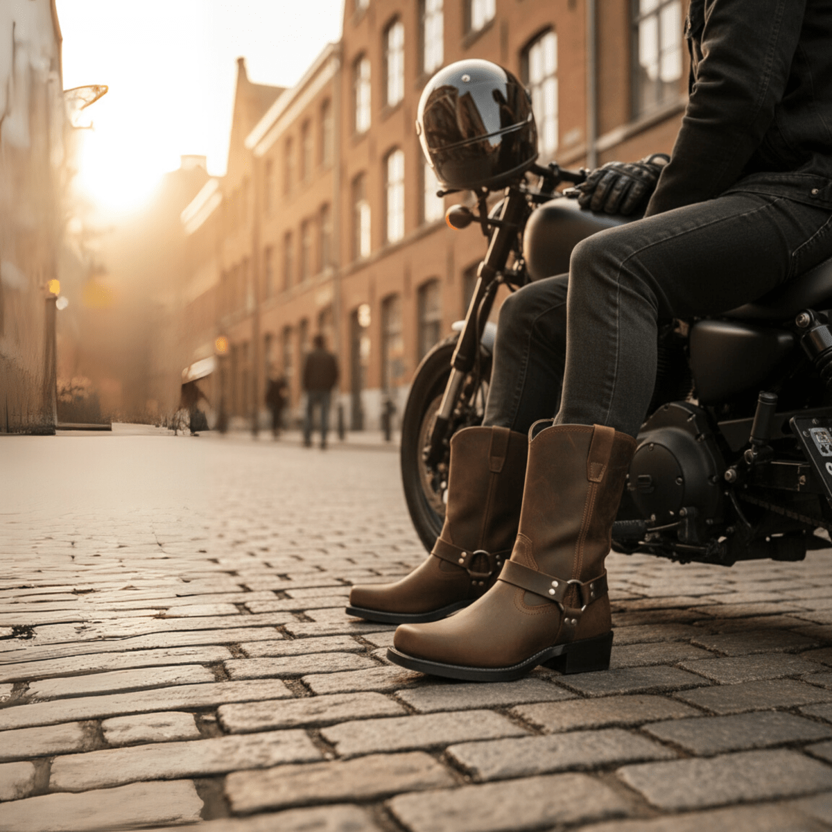 BLACKFORGE – Botas de arnés para hombre de 11 pulgadas con cuero impermeable
