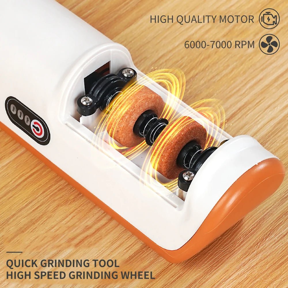 SHARPTUNE – Automatic Electric Knife Sharpener with 3-Speed Functionality 2