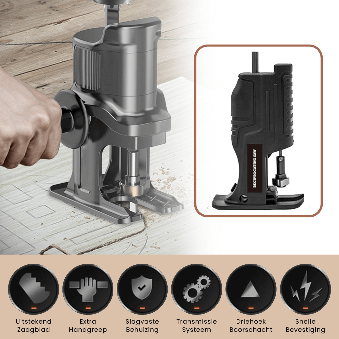 Drill Adapter for Recipro Saw Conversion – Versatile and Durable, Compatible with Most Electric Saws-4