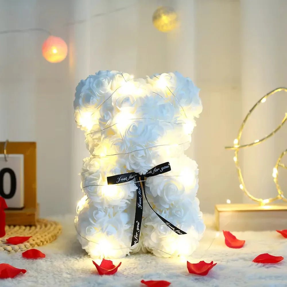 ROSABELLA – Romantic Eternal Rose Teddy Bear as a gift set for special occasions 6