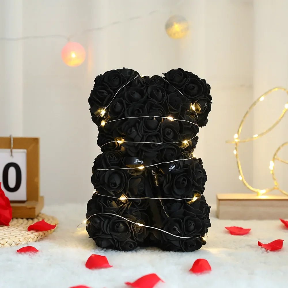 ROSABELLA – Romantic Eternal Rose Teddy Bear as a gift set for special occasions 8
