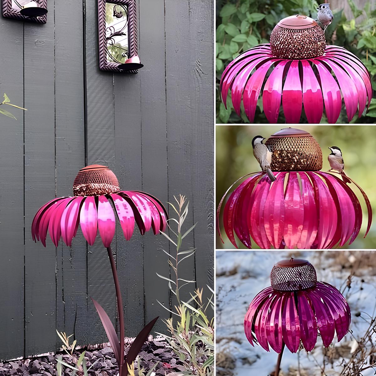 Florabird - Stylish Cone Flower Bird Feeder for Garden Birds, Eco-Friendly Design 1