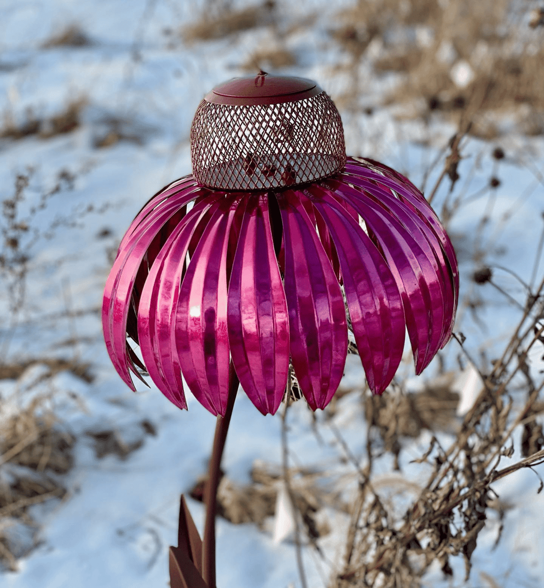 Florabird - Stylish Cone Flower Bird Feeder for Garden Birds, Eco-Friendly Design 7