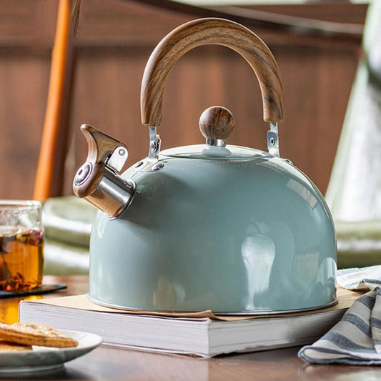 Elegant 3L Stainless Steel Whistling Kettle with Ergonomic Handle 0
