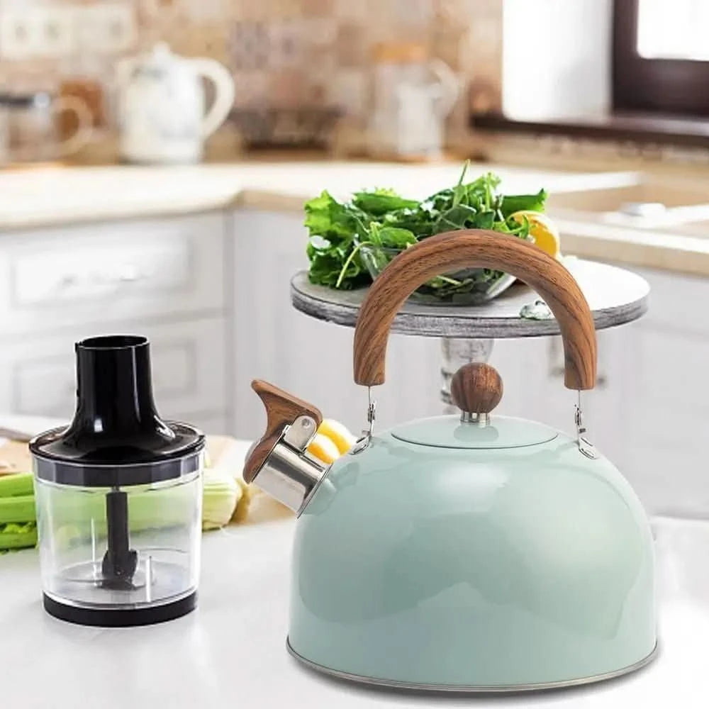 BOILVIA – Chaleira de Aço Inoxidável de 3L com Apito e Cabo Confortável