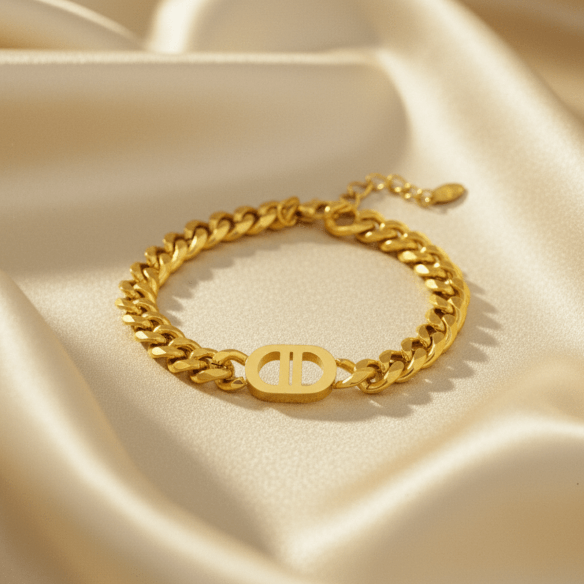 Bold Stainless Steel Bracelet - Adjustable Waterproof Jewelry for All Occasions