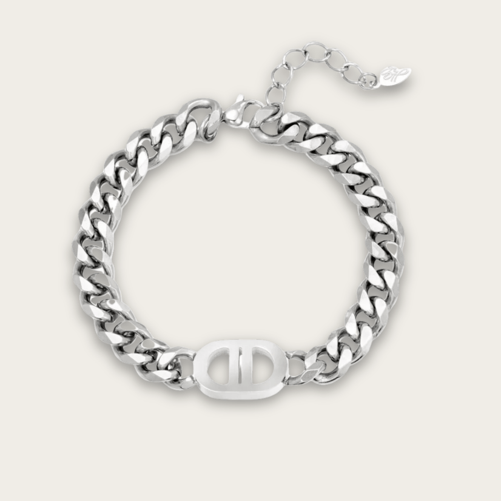 Bold Stainless Steel Bracelet - Adjustable Waterproof Jewelry for All Occasions