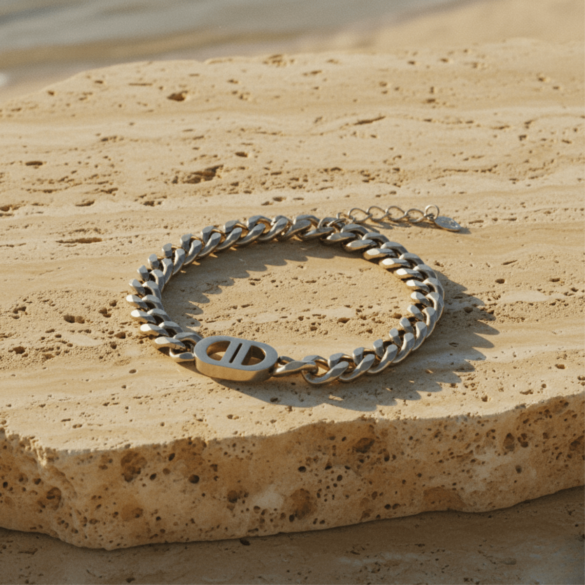 Bracciale audace in acciaio inossidabile - Gioielleria impermeabile regolabile per tutte le occasioni