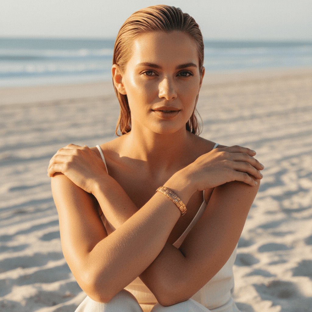 Bold Weave Cuff Bracelet - Gold Elegant Design