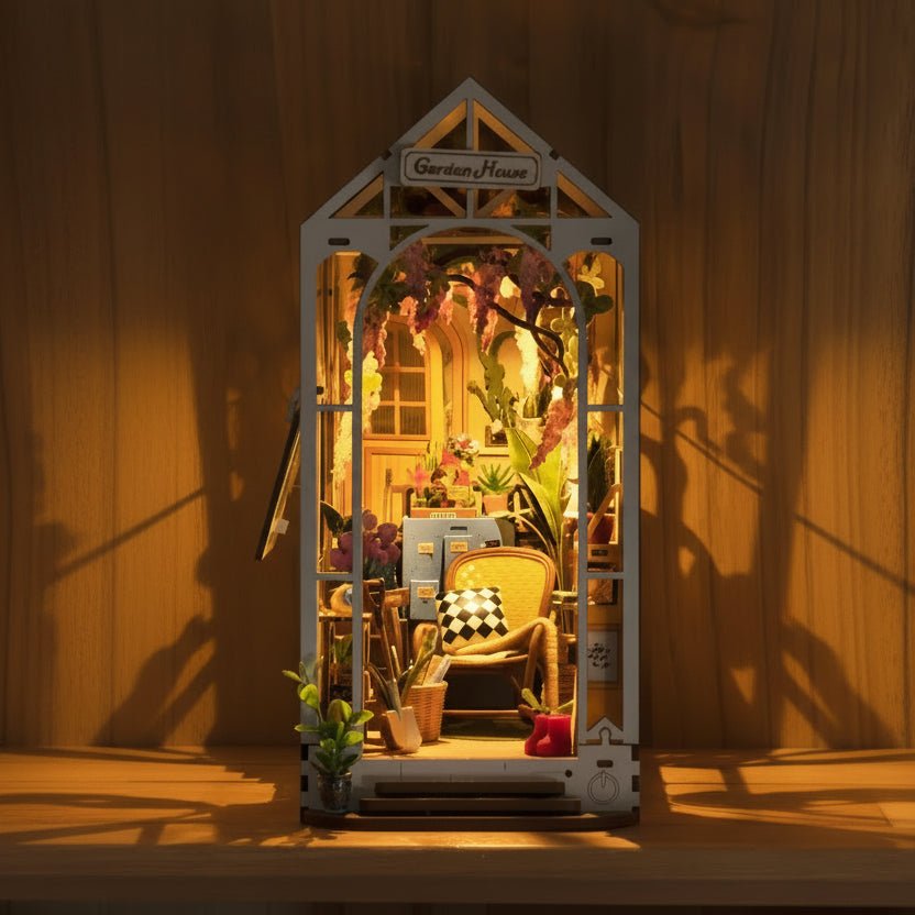 Garden House DIY Miniature House Kit - Complete Craft Experience with Mini Furniture & Jewels 1