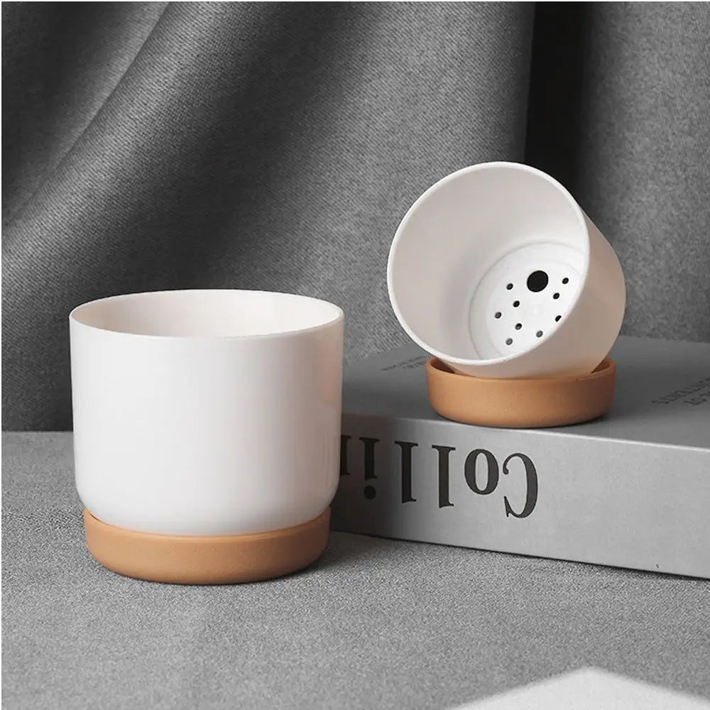 Self-Watering Flower Pot - Double-Layer Succulent Planter with Automatic Water Absorption 1