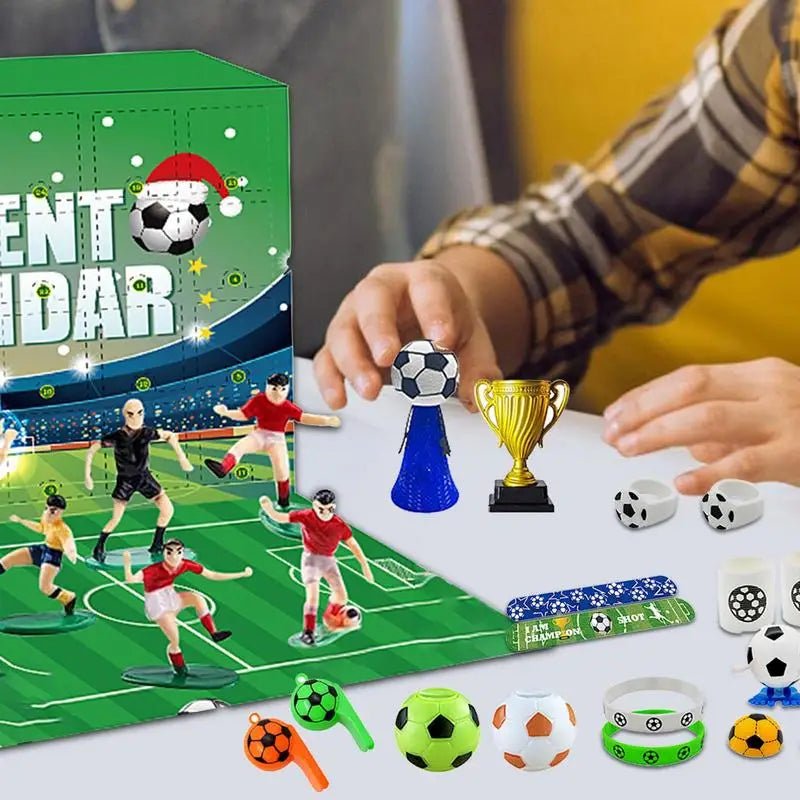 BoxCalendar - Calendrier de l'Avent pour enfants avec un stade de football à construire soi-même