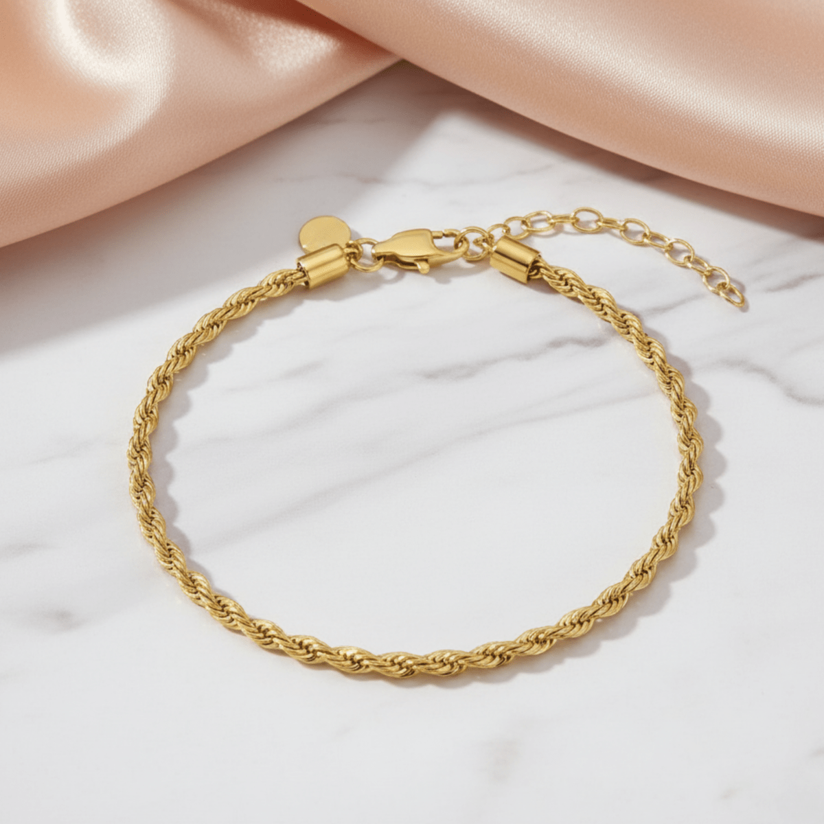Braided Rope Gold Bracelet