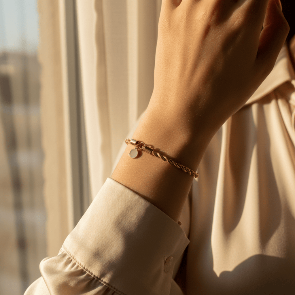 Braided Rope Gold Bracelet