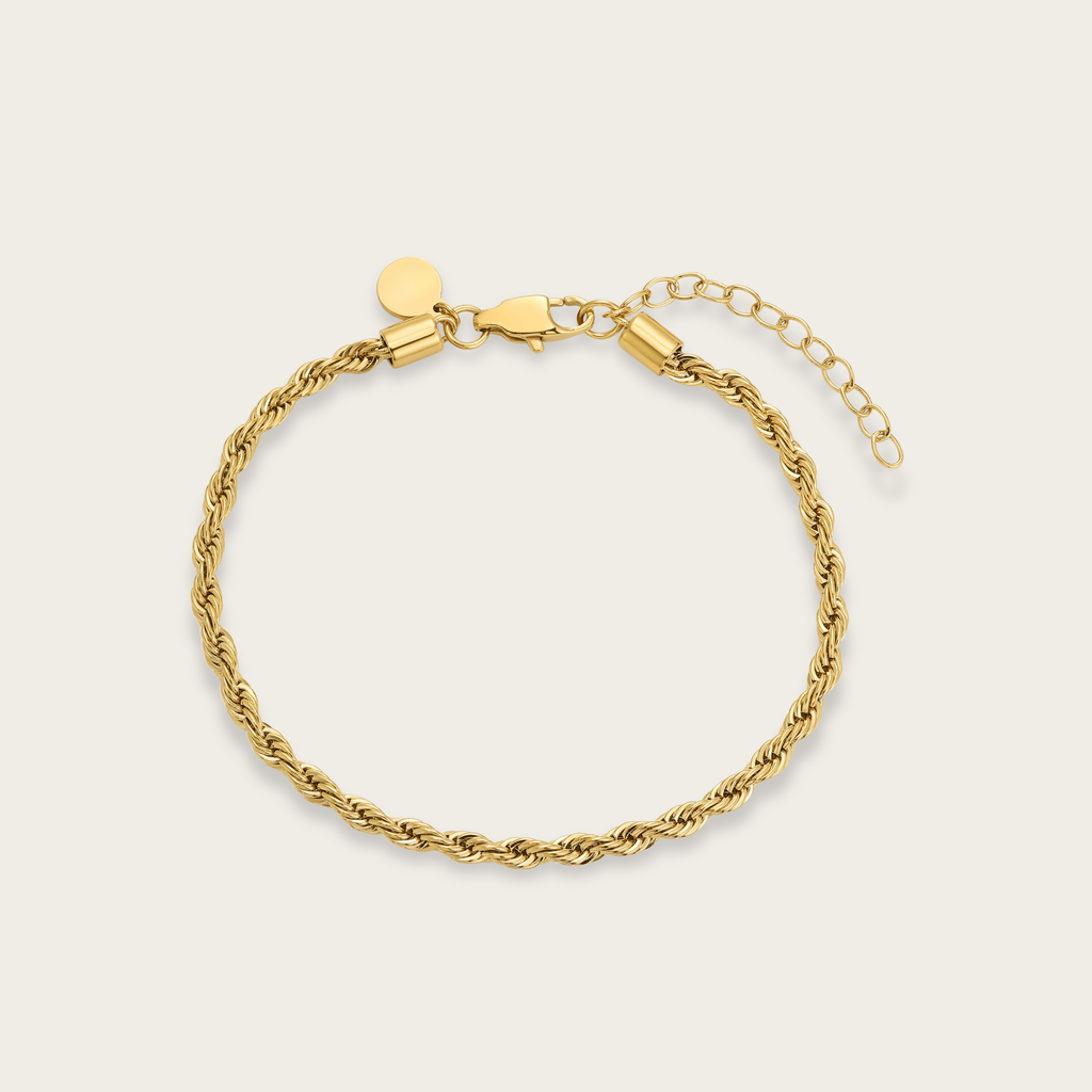 Braided Rope Gold Bracelet