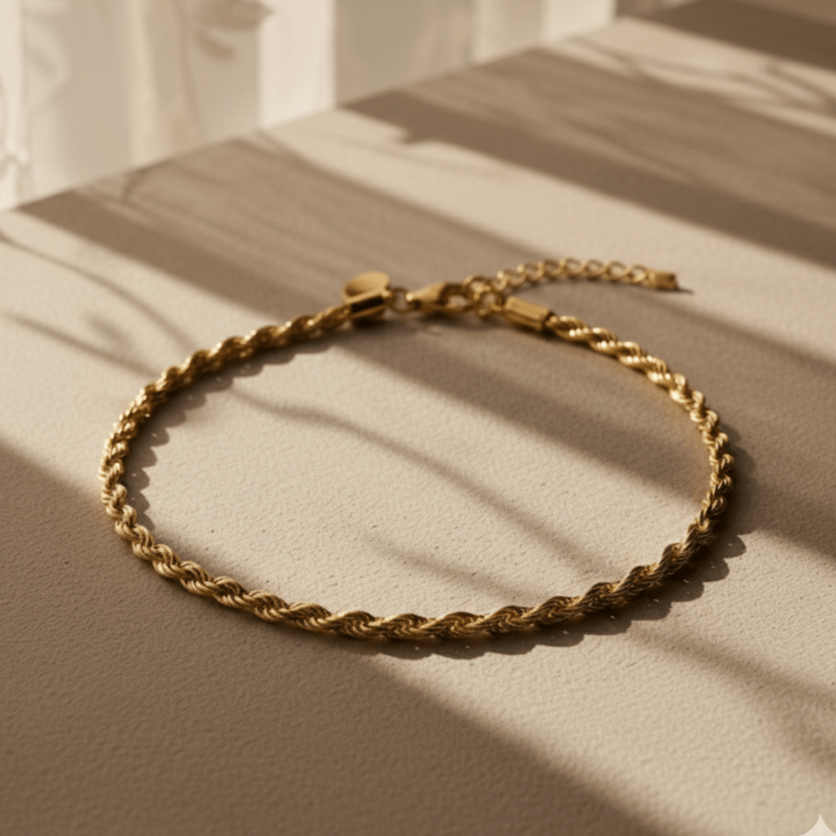Braided Rope Gold Bracelet