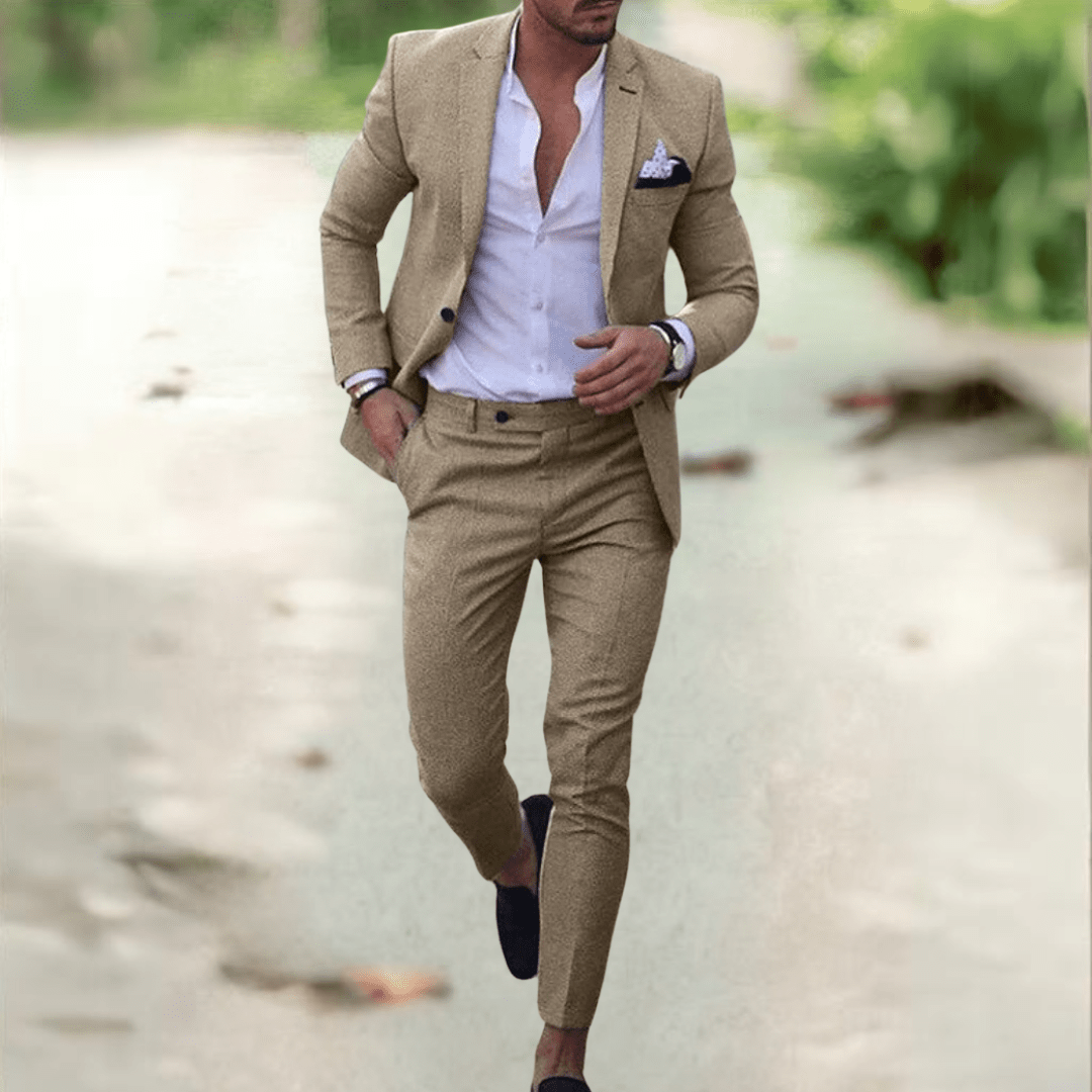 Fato Bravento – Conjunto Elegante de Fato Slim Fit para Homem para Negócios e Eventos