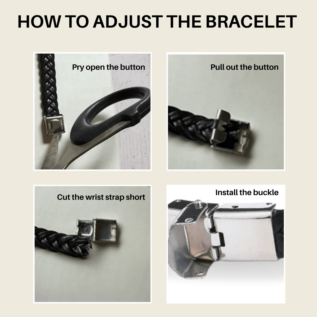 BRAVION – Bracciale identificativo personalizzato in pelle e acciaio inox