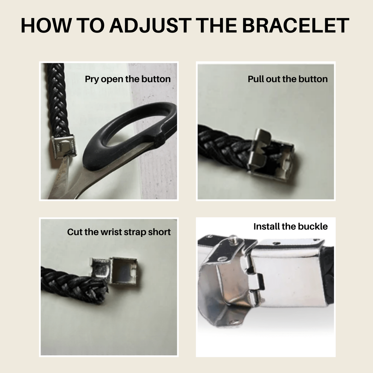 BRAVION – Bracciale identificativo personalizzato in pelle e acciaio inox