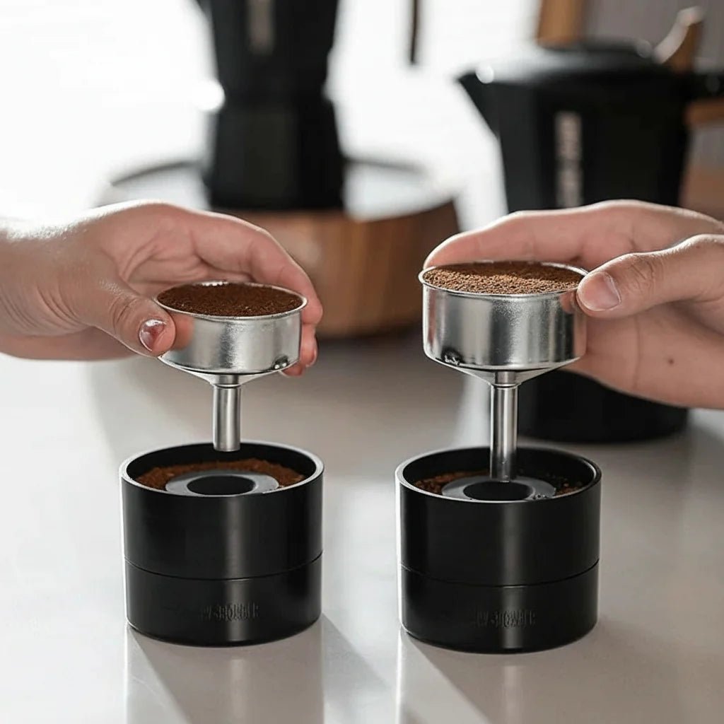 BREWLEVELER – Kestävä kahvin jakaja ja tasaaja, jossa säädettävä korkeus