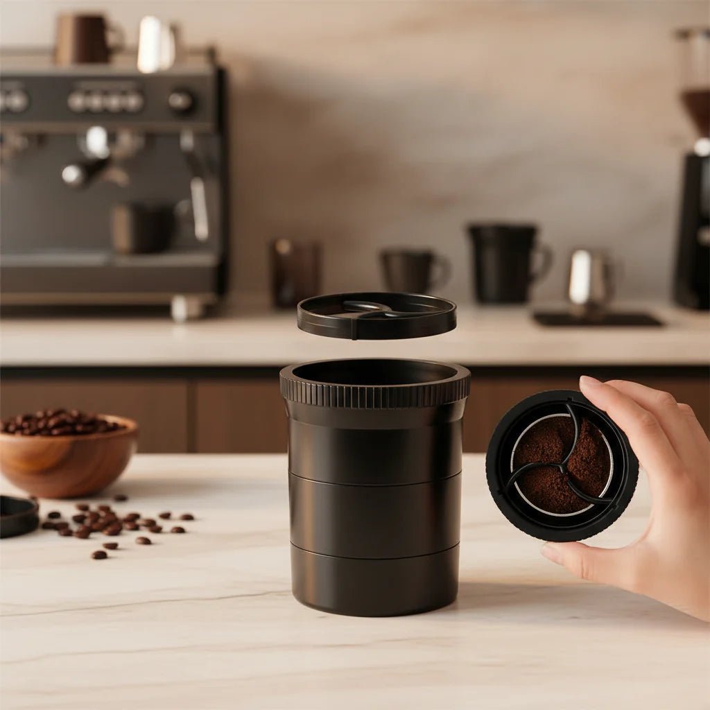 BREWLEVELER – Kestävä kahvin jakaja ja tasaaja, jossa säädettävä korkeus