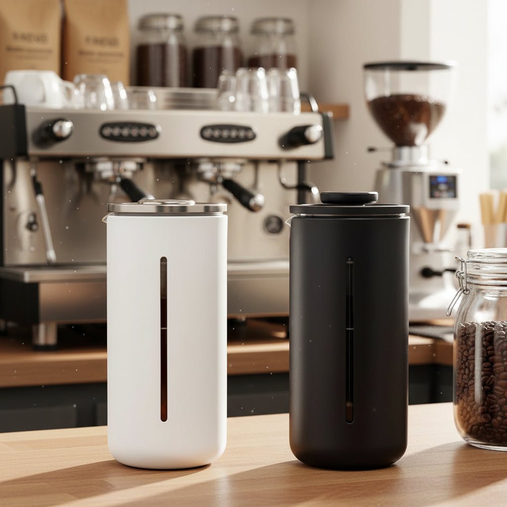 BREWTRAIL – Lightweight 450ml French Press Coffee Maker with Stainless Steel Filter 2