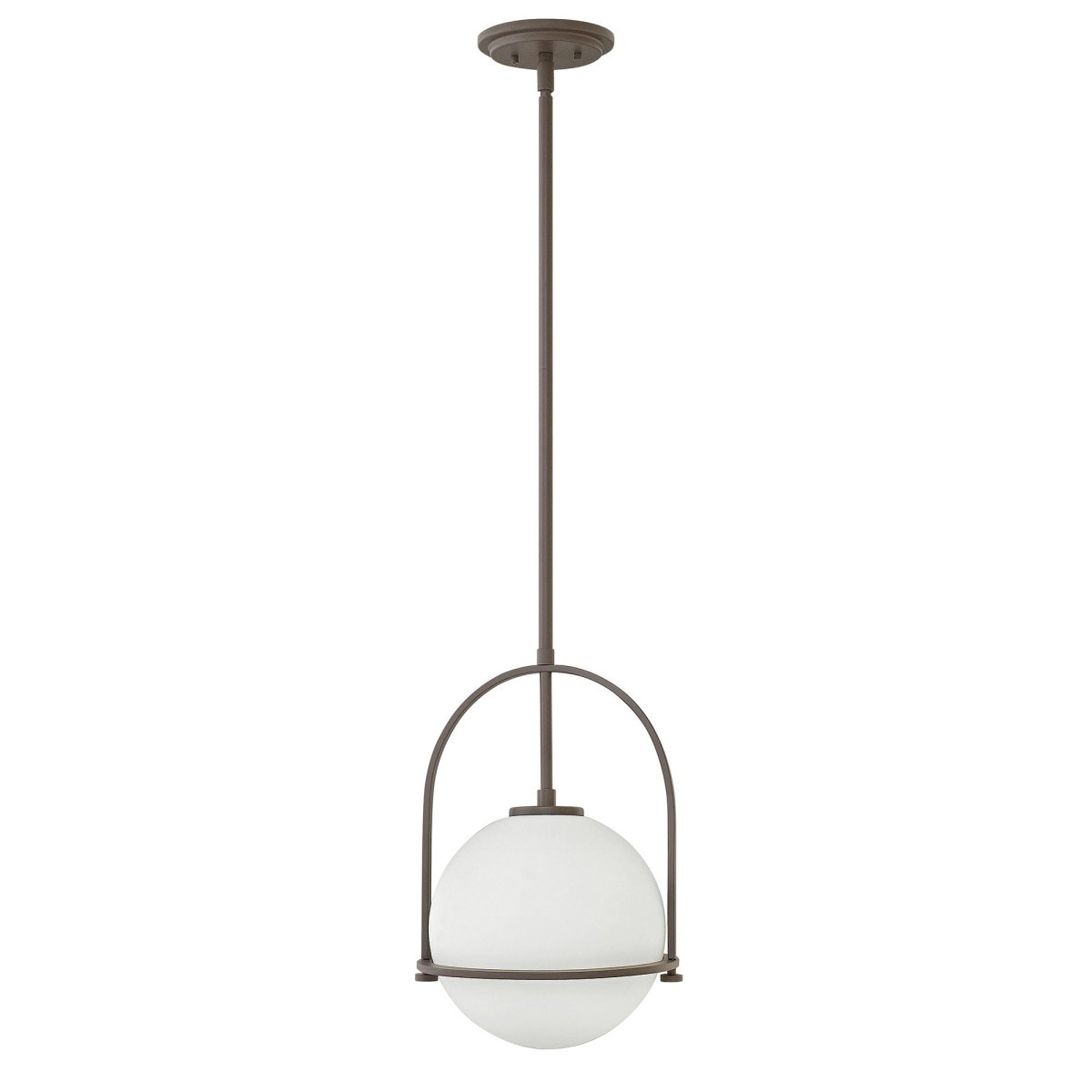 Somerset Pendant Light Fixture - Etched Opal Shade with Adjustable Downrods 10