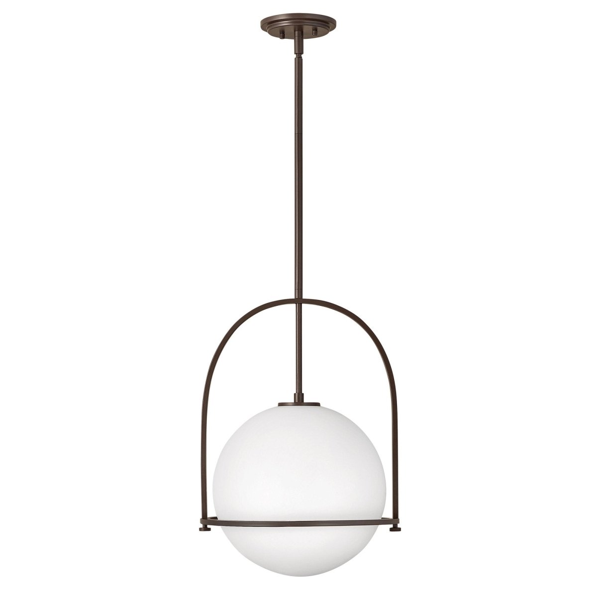 Somerset Pendant Light Fixture - Etched Opal Shade with Adjustable Downrods 3