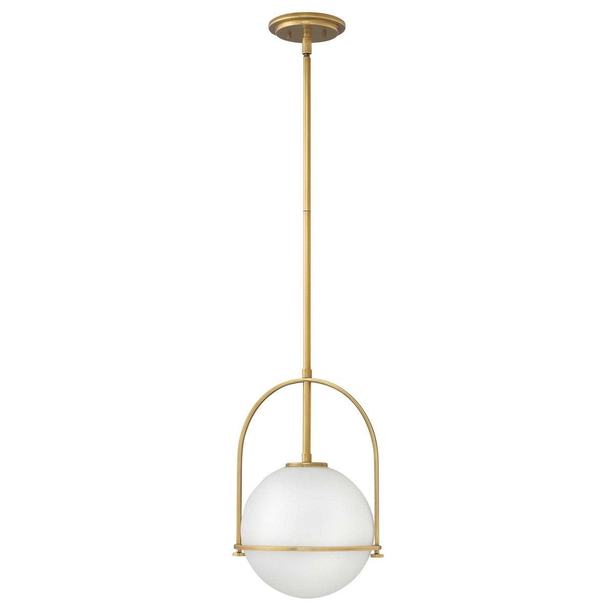 Somerset Pendant Light Fixture - Etched Opal Shade with Adjustable Downrods 4
