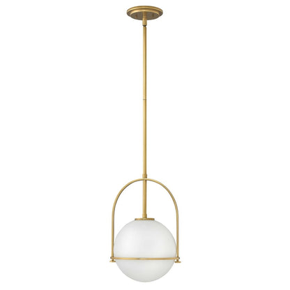Somerset Pendant Light Fixture - Etched Opal Shade with Adjustable Downrods 4