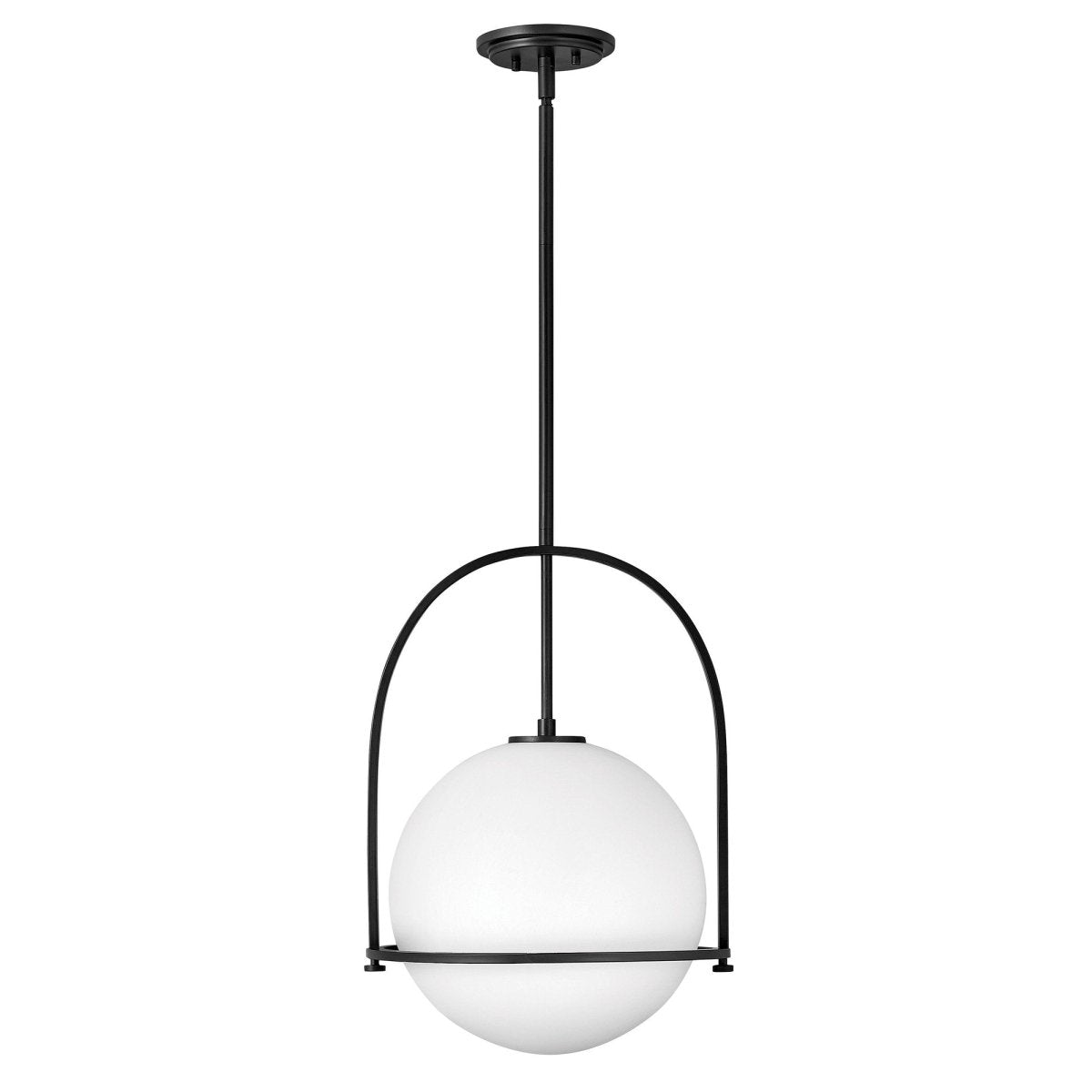 Somerset Pendant Light Fixture - Etched Opal Shade with Adjustable Downrods 2