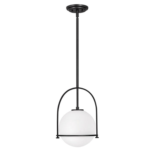 Somerset Pendant Light Fixture - Etched Opal Shade with Adjustable Downrods 0