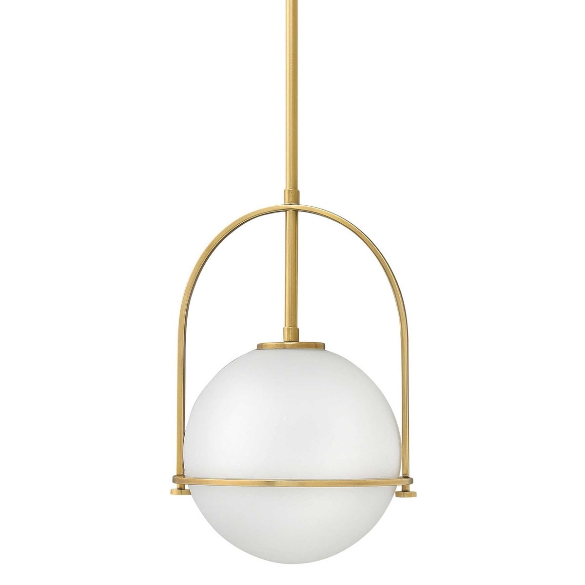 Somerset Pendant Light Fixture - Etched Opal Shade with Adjustable Downrods 1
