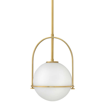 Somerset Pendant Light Fixture - Etched Opal Shade with Adjustable Downrods 1