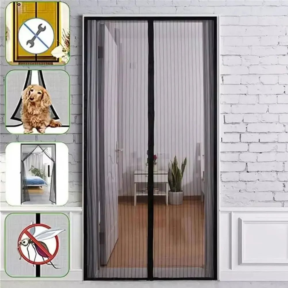 Heavy Duty Magnetic Screen Door - Hands-Free Bug Protection & Easy Installation 3