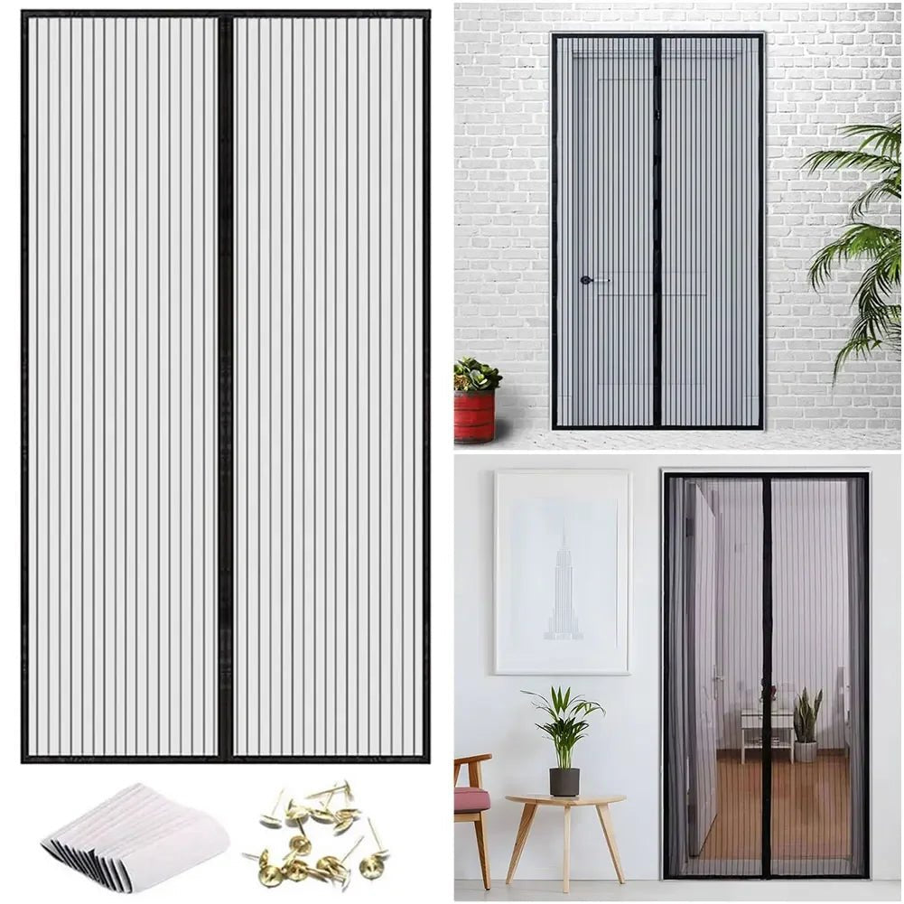 Heavy Duty Magnetic Screen Door - Hands-Free Bug Protection & Easy Installation 1