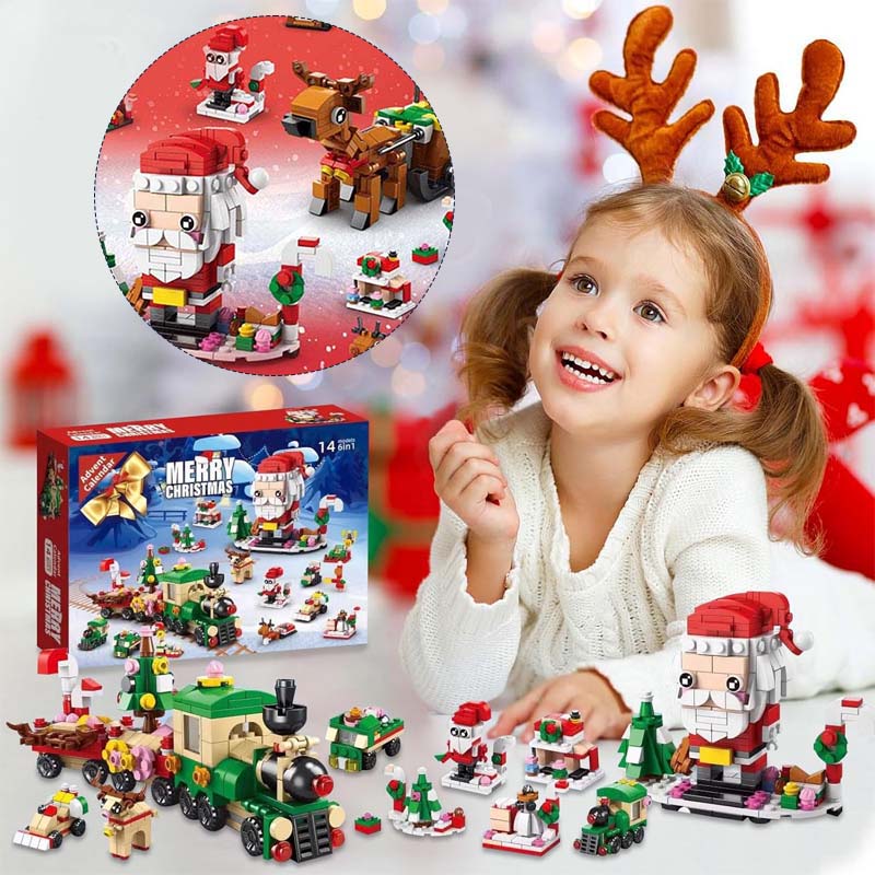 Buildblocks Holiday - Calendario dell'Avvento con blocchi da costruzione per la gioia creativa del Natale
