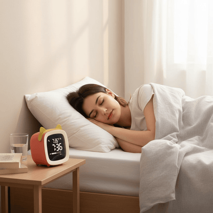 BunnyGlow LED Alarm Clock – Night Light with Digital Display & Timer