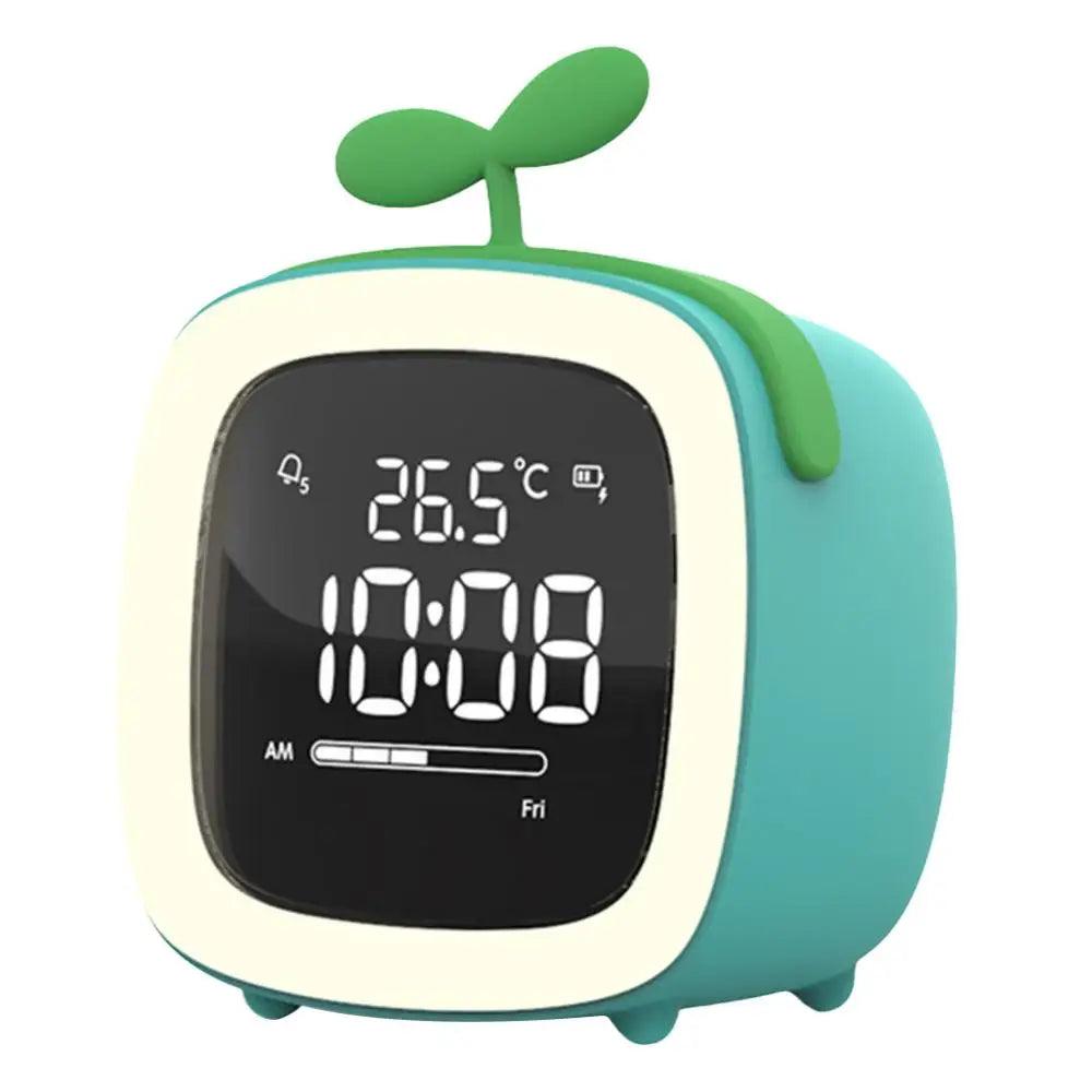 Rabbit Ear LED Night Light Alarm Clock with Digital Display & Timer 10